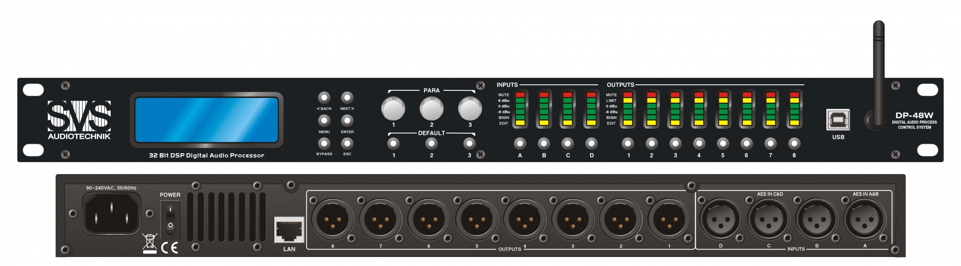 SVS Audiotechnik DP-48W Цифровой процессор: 4 входа 8 выходов в Муроме