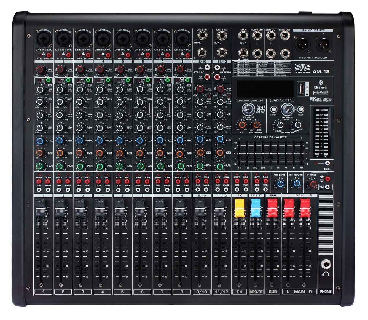 SVS Audiotechnik mixers AM-12 Микшерный пульт аналоговый, 12-канальный в Муроме