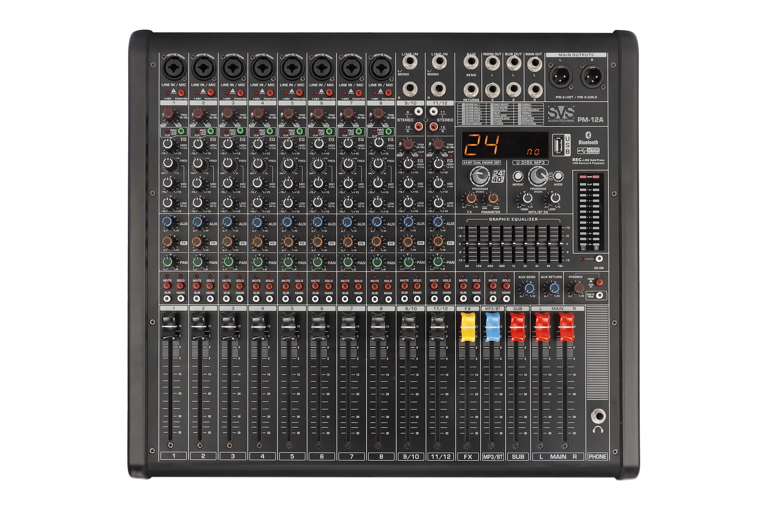 SVS Audiotechnik mixers PM-12A Активный аналоговый микшерный пульт, 12-канальный в Муроме